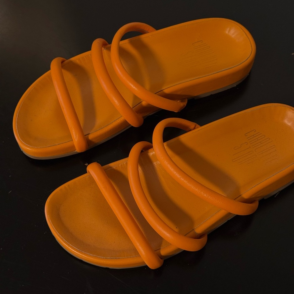 Charlotte Stone Orange Sandals